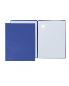 Portalistini in PP liscio con copertina flessibile blu. Il perfetto allineamento delle 30 buste e la particolare saldatura rendono facile la consultazione. Disponibili in otto colori. F.to utile 22x30cm.