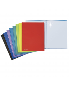 Portalistini in PP liscio con copertina color assortita  flessibile. Il perfetto allineamento delle 30 buste e la particolare saldatura rendono facile la consultazione. Disponibili in otto colori. F.to utile 22x30cm.