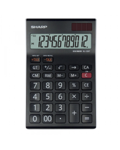 Funzione: 
-GRANDE DISPLAY INCLINATO A 12 CIFRE
-DOPPIA ALIMENTAZIONE (batteria e solare)
-SEPARATORE OGNI 3 CIFRE
-4 TASTI MEMORIA
-DOPPIA CHIAVE ZERO (00)
-TASTO CORREZIONE
-CALCOLO DELLE IMPOSTE (TAX +/–)
-GRAN TOTALE (GT)

Ulteriori Informazioni:
-Bat