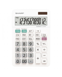 Funzioni:
-GRANDE DISPLAY INCLINABILE A 12 CIFRE CON CAVALLETTO
-DOPPIA ALIMENTAZIONE (batteria e solare)
-SEPARATORE OGNI 3 CIFRE
-4 TASTI MEMORIA
-TASTO DOPPIO ZERO (00)
-TASTO CORREZIONE
-CALCOLO DELLE IMPOSTE (TAX +/–)
-GRAN TOTALE (GT)
-CALCOLO COSTO