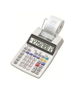 Calcolatrice scrivente con ampio display LCD a 12 cifre (grandezza caratteri 19 mm) e stampante (velocità di stampa 2 linee/secondo). Possiede le principali funzioni quali calcolo profitto (Cost, Sell, Margin), calcolo imposte, tasto 00, cambio segno, tas