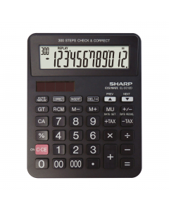 Funzione:
-GRANDE DISPLAY INCLINATO A 12 CIFRE
-DOPPIA ALIMENTAZIONE (batteria e solare)
-SEPARATORE OGNI 3 CIFRE
-3 TASTI MEMORIA
-TASTO DOPPIO/TRIPLO ZERO (00/000)
-TASTO CORREZIONE
-CALCOLO DELLE IMPOSTE (TAX +/–)
-GRAN TOTALE (GT)
-PREMIO/SCONTO (MU)
