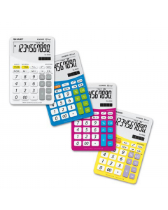 Calcolatrice da tavolo a 10 cifre dal design elegante e colorato offre un'ampia varietà di funzioni, compresi il calcolo dell'imposta e la conversione di valuta, calcolo Tax +/-, tasto doppio zero, separatore ogni 3 cifre, percentuale (%), radice (v), cam