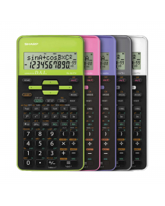 Sharp Calcolatrice scientifica Verde  EL531THBWH
LOGICA ALGEBRICA DIRETTA (D.A.L.)
DISPLAY A 2 LINEE PER 10+2 CIFRE
273 FUNZIONI
ALIMENTAZIONE A BATTERIA
TASTI DI NAVIGAZIONE
CONTROLLARE E MODIFICARE I CALCOLI PRECEDENTI
9 MEMORIE
TASTI „HOME“
Batteria: A