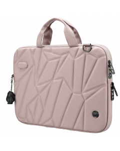 Elegante borsa porta notebook realizzata in poliestere ecologico resistente all’acqua. Dotata di scomparto rivestito in morbido peluche progettato per adattarsi a qualsiasi pc o tablet di dimensioni fino a 16”. Ulteriore scomparto con tasca dedicata per p