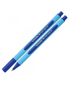 Penna a sfera Slider Edge con tecnologia Viscoglide®, inchiostro ultra scorrevole e asciugatura istantanea. Fusto gommato ergonomico, triangolare per una postura rilassata della mano. 
Punta XB. Colore blu.
