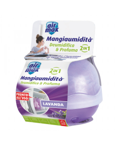 Deumidifica e profuma i piccoli ambienti e spazi con scarsa ventilazione come cassetti, scarpiere, armadi, ripostigli. Kit 40gr usa e getta, non ricaricabile. Efficace fino a 6 settimane. Le perdite accidentali di fluido possono causare macchie superficia