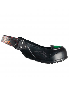 Sovrascarpe in gomma e con gusto protettivo ultraleggero in lega di alluminio/titanio. Si adatta a tutti i tipi di scarpe grazie alla cinghia in velcro comfort. DPI di categoria II. Settori di utilizzo: industriale, movimentazione, edilizia, e altre zone 