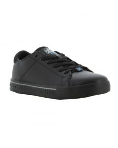 Scarpe da ginnastica professionali ESD, sportive e antiscivolo, in pelle naturale Nappa. Suola in gomma con tecnologia Oxytraction® assicurano un'eccellente aderenza su pavimenti asciutti e umidi e soddisfano gli standard SRC (SRA+ SRB). Calzata ergonomic