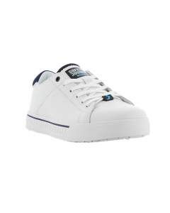 Scarpe da ginnastica professionali ESD, sportive e antiscivolo, in pelle naturale Nappa. Suola in gomma con tecnologia Oxytraction® assicurano un'eccellente aderenza su pavimenti asciutti e umidi e soddisfano gli standard SRC (SRA+ SRB). Calzata ergonomic