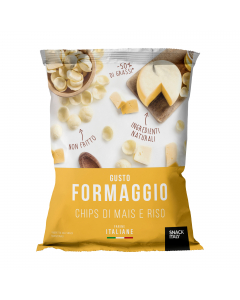 Chips di riso e mais non fritte e senza glutine. In sacchetto da 70gr.