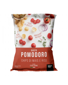 Chips di riso e mais non fritte e senza glutine. In sacchetto da 70gr.