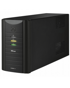Gruppo di continuità (UPS) compatto e affidabile da 1000 VA, dotato di batteria di backup e di 3 prese protette contro gli sbalzi di tensione. Ideale per l'uso in ambiente domestico o in piccoli uffici: dimensioni compatte e batteria da 1000 VA, sufficien