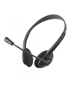 Leggere cuffie stereo con microfono flessibile e regolabile per comunicazioni in vivavoce. Ideale per sessioni di gioco on-line, musica e applicazioni vocali in chat come Skype. Controllo del volume integrato. Design confortevole con soffici padiglioni au