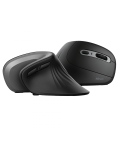 Mouse wireless con design ergonomico verticale. Funziona in pieno comfort per periodi prolungati, prevenendo al tempo stesso lesioni al braccio e al polso. Forma esclusiva, progettata per adattarsi a mani di ogni forma e dimensione. Leggero e sagomato in 