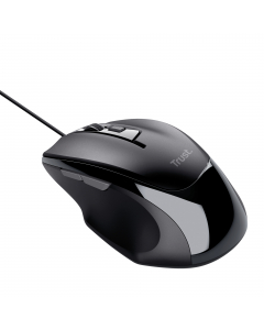 Mouse a filo dalla forma confortevole, per lavorare in pieno agio - Si può scegliere la velocità preferita tra 800/1200/1600/2400 DPI - Semplice configurazione: è sufficiente inserire la spina del connettore USB per utilizzarlo subito - 2 pollici azionabi