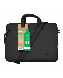 Sottile borsa per laptop ecocompatibile, per laptop da 16 pollici per semplificare la routine quotidiana, tenere tutto al sicuro, in ordine e a portata di mano.  Il design con caricamento dall'alto permette di accedere facilmente allo scomparto principale