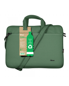 Sottile borsa per laptop ecocompatibile, per laptop da 16 pollici per semplificare la routine quotidiana, tenere tutto al sicuro, in ordine e a portata di mano.  Il design con caricamento dall'alto permette di accedere facilmente allo scomparto principale