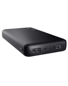 Rapido powerbank ad alta capacità dal design compatto (15.000 mAh)colore Nero
