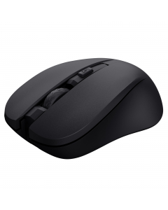 Riduce il suono del clic sui tasti almeno del 90% - Design ecosostenibile realizzato all’82% con plastica riciclata - 10 metri di portata wireless (2,4 GHz) - Pulsante per la selezione della velocità (1000/1400/1800 DPI) -Ricevitore micro USB riponibile -
