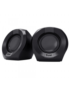 La potenza di uscita di 8 W (4 W RMS) offre un suono nitido durante l'ascolto di musica o dei tuoi video preferiti - Le dimensioni compatte occupano poco spazio per una scrivania ordinata e senza ingombri -Alimentazione completamente tramite USB, non è ne