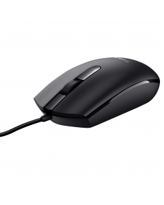 Mouse semplice da utilizzare per utenti mancini e destri,  provvisto di 3 pulsanti, di cui uno è integrato nella rotellina per lo scrolling a trama. Sensore ottico con 1200 DPI di risoluzione, funziona praticamente su ogni superficie. Dotato di semplice c
