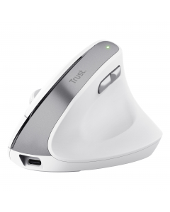 Forma verticale ergonomica con angolo ottimale di 57° e comodo appoggiadito per ridurre la tensione del braccio e del polso
Design ecosostenibile, realizzato all’50% con plastica riciclata
Batteria integrata ricaricabile e cavo di ricarica USB in dotazion