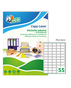 Le etichette Tico Press Glossy sono realizzate in carta bianca lucida, 80 gr./mq. La gamma Press Glossy fa parte della Linea Printing, studiata per i professionisti, che stampano con macchine offset, tiipografiche,serigrafiche e, in alcuni casi, con laser