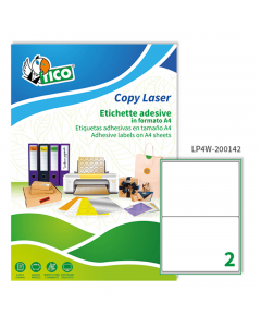 Le etichette Copy Laser Premium Bianche sono realizzate in carta bianca opaca e sono prefustellate. Disponibili in diverse dimensioni, con margini, senza margini e con angoli arrotondati, in confezioni da 100, in formato A4 e in formato A3. La gamma Copy 