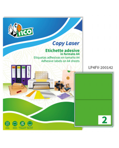 Ideali per segnalazioni che devono essere facilmente notate e per promuovere offerte speciali. Il formato A4 ha un pre-taglio sul supporto retrostante per facilitare il distacco dell’etichetta. Certificate FSC®. Adatta per stampanti: Laser, Inkjet e fotoc