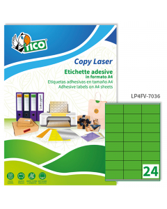 Ideali per segnalazioni che devono essere facilmente notate e per promuovere offerte speciali. Il formato A4 ha un pre-taglio sul supporto retrostante per facilitare il distacco dell’etichetta. Adatta per stampanti: Laser, Inkjet e fotocopiatrici; Grammat