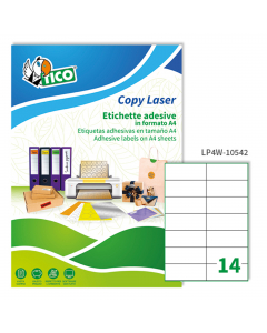 Le etichette Copy Laser Premium Bianche sono realizzate in carta bianca opaca e sono prefustellate. Disponibili in diverse dimensioni, con margini, senza margini e con angoli arrotondati, in confezioni da 100, in formato A4 e in formato A3. La gamma Copy 