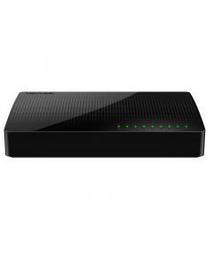 Interruttore da desktop SOHO a 8 porte Gigabit. E’ dotato di 8 porte auto-regolanti da 10/100 / 1000Mbps, che è possibile utilizzare per stabilire una rete LAN od estendere la rete di uplink. Rispetto ad un interruttore da 100M, la velocità di trasmission