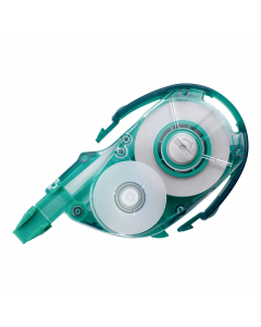 Refill del correttore ricaricabile con Sistema Tape Control System per regolare la stesura del nastro trasversale.Subito riscrivibile ed invisibile sulle fotocopie. 
Formato 4,2mm x 16mt.