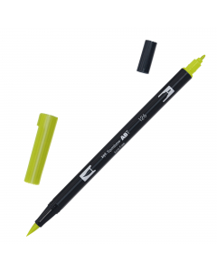 Marker Dual Brush Tombow. Due punte in fibra: sottile per tracciare linee precise, pennello per colorare ampi spazi. Inchiostro a base d'acqua, atossico, inodore, acid free. I colori non sbavano, possono essere miscelati e acquarellati tra di loro per cre