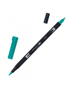 Marker Dual Brush Tombow. Due punte in fibra: sottile per tracciare linee precise, pennello per colorare ampi spazi. Inchiostro a base d'acqua, atossico, inodore, acid free. I colori non sbavano, possono essere miscelati e acquarellati tra di loro per cre