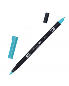 Marker Dual Brush Tombow. Due punte in fibra: sottile per tracciare linee precise, pennello per colorare ampi spazi. Inchiostro a base d'acqua, atossico, inodore, acid free. I colori non sbavano, possono essere miscelati e acquarellati tra di loro per cre