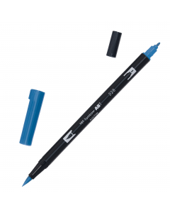 Marker Dual Brush Tombow. Due punte in fibra: sottile per tracciare linee precise, pennello per colorare ampi spazi. Inchiostro a base d'acqua, atossico, inodore, acid free. I colori non sbavano, possono essere miscelati e acquarellati tra di loro per cre