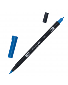 Marker Dual Brush Tombow. Due punte in fibra: sottile per tracciare linee precise, pennello per colorare ampi spazi. Inchiostro a base d'acqua, atossico, inodore, acid free. I colori non sbavano, possono essere miscelati e acquarellati tra di loro per cre