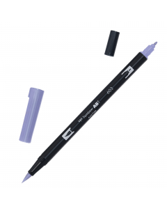 Marker Dual Brush Tombow. Due punte in fibra: sottile per tracciare linee precise, pennello per colorare ampi spazi. Inchiostro a base d'acqua, atossico, inodore, acid free. I colori non sbavano, possono essere miscelati e acquarellati tra di loro per cre
