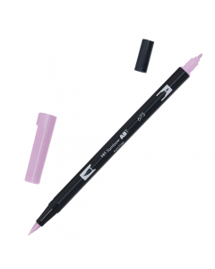 Marker Dual Brush Tombow. Due punte in fibra: sottile per tracciare linee precise, pennello per colorare ampi spazi. Inchiostro a base d'acqua, atossico, inodore, acid free. I colori non sbavano, possono essere miscelati e acquarellati tra di loro per cre