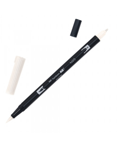 Marker Dual Brush Tombow. Due punte in fibra: sottile per tracciare linee precise, pennello per colorare ampi spazi. Inchiostro a base d'acqua, atossico, inodore, acid free. I colori non sbavano, possono essere miscelati e acquarellati tra di loro per cre