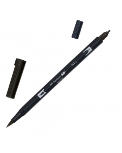 Marker Dual Brush Tombow. Due punte in fibra: sottile per tracciare linee precise, pennello per colorare ampi spazi. Inchiostro a base d'acqua, atossico, inodore, acid free. I colori non sbavano, possono essere miscelati e acquarellati tra di loro per cre