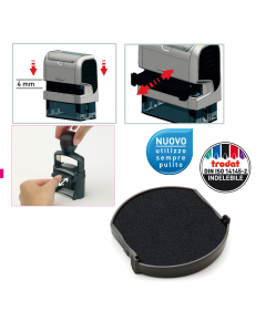 Cuscinetto inchiostrato per timbri: printy 4638