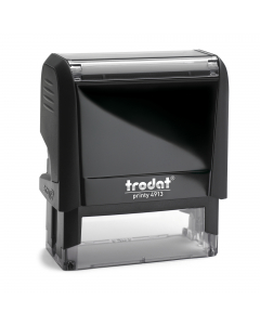 Timbro autoinchiostrante dal design moderno e raffinato in materiale plastico riciclato postconsumo. Piccolo e leggero con fi nestra panoramica trasparente ad alta visibilità per allineare perfettamente l’impronta. Cambio della cartuccia facile e pulito g