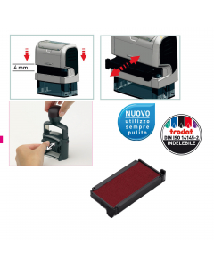 CUSCINETTO INCHIOSTRATO PER PRINTY 4912, 4912 Typo