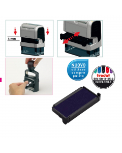 CUSCINETTO INCHIOSTRATO PER PRINTY 4912, 4912 Typo