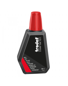 Inchiostro per timbri a base acquosa per timbri in gomma e fotopolimero. Impronte intense e durature nel tempo. Flacone da 28ml.