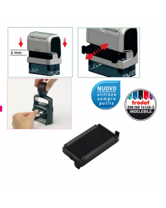 CUSCINETTO INCHIOSTRATO PER PRINTY 4911, 4800, 4820, 4822, 4846, 4911 typo,