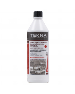 Disinfettante detergente altamente concentrato non profumato. Certificato Presidio medico Chirurgico e Haccp.  Indicato per il trattamento di oggetti e superfici comprese le attrezzature del settore alimentare. Esplica un'azione fungicida e battericida ne